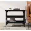 Odkládací stolek 55 x 38 x 45 cm kompozitní dřevo [823332] (Barva Černá)