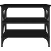 Odkládací stolek 55 x 38 x 45 cm kompozitní dřevo [823332] (Barva Černá)