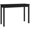 Konzolový stolek 110 x 40 x 75 cm masivní borové dřevo [814243] (Barva Černá)
