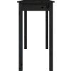 Konzolový stolek 110 x 40 x 75 cm masivní borové dřevo [814243] (Barva Černá)