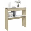 Konzolový stolek 80 x 30 x 80 cm dřevotříska [808317] (Barva dub sonoma)
