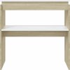 Konzolový stolek 80 x 30 x 80 cm dřevotříska [808317] (Barva dub sonoma)