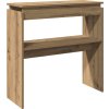 Konzolový stolek 80 x 30 x 80 cm dřevotříska [808317] (Barva dub sonoma)