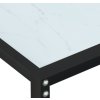 Konzolový stolek 160 x 35 x 75,5 cm tvrzené sklo [331680] (Barva bílý mramor)
