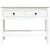 Konzolový stolek 100 x 35 x 75 cm masivní borové dřevo [814625] (Barva Bílá)