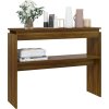 Konzolový stolek 102 x 30 x 80 cm dřevotříska [815221] (Barva Hnědý dub)