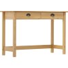 Konzolový stolek Hill 2 zásuvky 110x45x74 cm borové dřevo [288991] (Barva Hnědá)