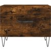 Konferenční stolky 2 ks 50x50x40 cm kompozitní dřevo [829391] (Barva Kouřový dub)