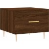 Konferenční stolky 2 ks 50 x 50 x 40 cm kompozitní dřevo [829379] (Barva Hnědý dub)