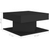 Konferenční stolek 57 x 57 x 30 cm dřevotříska [808369] (Barva Černá)