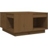 Konferenční stolek 60x61x32,5 cm masivní borové dřevo [814532] (Barva medová hnědá)