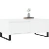Konferenční stolek 90x50x36,5 cm kompozitní dřevo [830814] (Barva Bílá s vysokým leskem)