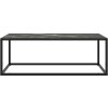 Konferenční stolek s m sklem 100 x 50 x 35 cm [322882] (Barva mramorová černá)