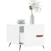 Konferenční stolek 50 x 50 x 40 cm kompozitní dřevo [829332] (Barva Bílá)