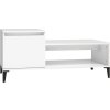 Konferenční stolek 100 x 50 x 45 cm kompozitní dřevo [821134] (Barva Bílá s vysokým leskem)
