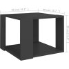 Konferenční stolek 40 x 40 x 30 cm kompozitní dřevo [806312] (Barva Šedá)
