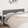 Čelo postele 2 ks 90 x 7 x 78/88 cm textil [346374] (Barva Modrá)