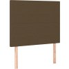 Čelo postele 80x5x118/128 cm látkové [3116029] (Barva Tmavě hnědá)