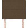 Čelo postele 80x5x118/128 cm látkové [3116029] (Barva Tmavě hnědá)