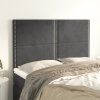 Čelo postele 144x5x118/128 cm sametové [3116240] (Barva Světle šedá)
