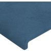 Čelo postele 144x5x118/128 cm sametové [3116104] (Barva Tmavě moddrá)