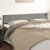 Čela postele 160x5x78/88 cm samet [345819] (Barva Tmavě šedá)