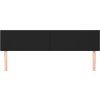 Čelo postele 2 ks 100x5x78/88 cm umělá kůže [345852] (Barva Černá)