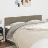 Čelo postele 2 ks 80 x 5 x 78/88 cm textil [346064] (Barva Taupe)