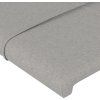 Čelo postele 2 ks 80 x 5 x 78/88 cm textil [346064] (Barva Taupe)