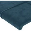 Čela postele 144x5x78/88 cm samet [346058] (Barva Tmavě moddrá)