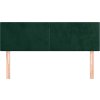Čela postele 2 ks 72 x 5 x 78/88 cm samet [345801] (Barva Tmavě zelená)
