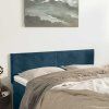 Čela postele 144x5x78/88 cm samet [345801] (Barva Tmavě zelená)