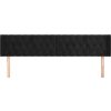 Čelo postele typu ušák 183x16x78/88 cm samet [3119166] (Barva Černá)