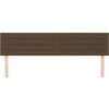 Čelo postele 2 ks 100x5x78/88 cm textil [346189] (Barva Tmavě hnědá)