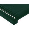Čelo postele s LED 100x5x118/128 cm samet [3122328] (Barva Černá)