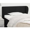 Čelo postele typu ušák 93x23x78/88 cm textil [3117128] (Barva Černá)