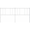 Kovové náhradní čelo postele 193 cm [352566] (Barva Bílá)
