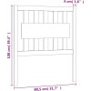 Čelo postele 80,5 x 4 x 100 cm masivní borovice [818549] (Barva Černá)