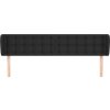 Čelo postele typu ušák 203x23x78/88 cm umělá kůže [3117252] (Barva Černá)