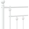Kovové náhradní čelo postele 100 cm [353615] (Barva Bílá)
