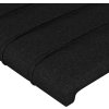 Čelo postele typu ušák 203x23x78/88 cm textil [3117308] (Barva Černá)