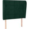 Čelo postele typu ušák 103x23x118/128 cm samet [3118003] (Barva Růžová)