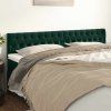 Čela postele 200x7x78/88 cm samet [346395] (Barva Růžová)