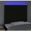 Čelo postele s LED 90x5x118/128 cm textil [3122651] (Barva Zelená)