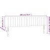 Čela postele 200x5x78/88 cm samet [346292] (Barva Světle šedá)