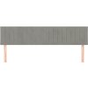 Čela postele 200x5x78/88 cm samet [346292] (Barva Světle šedá)