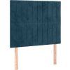 Čelo postele s LED 80x5x118/128 cm samet [3122693] (Barva Tmavě šedá)