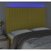 Čelo postele s LED 144x5x118/128 cm textil [3122664] (Barva Taupe)