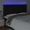 Čelo postele s LED 200x5x118/128 cm textil [3122586] (Barva Světle šedá)