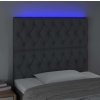 Čelo postele s LED 100x7x118/128 cm textil [3122754] (Barva Taupe)